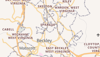 Beckley, West Virginia map