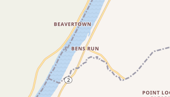 Bens Run, West Virginia map