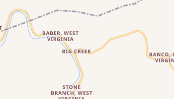 Big Creek, West Virginia map