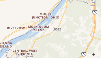 Boaz, West Virginia map