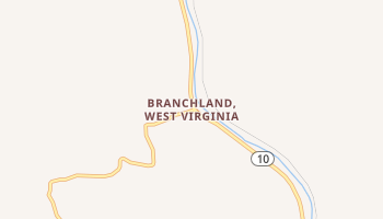 Branchland, West Virginia map