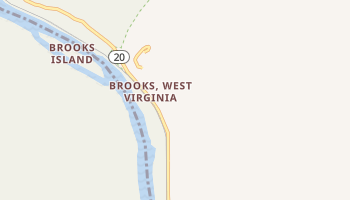 Brooks, West Virginia map