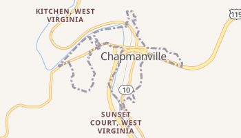 Chapmanville, West Virginia map