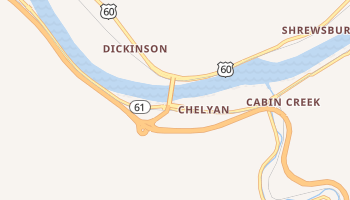 Chelyan, West Virginia map