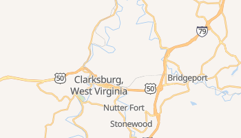 Clarksburg, West Virginia map