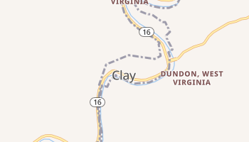 Clay, West Virginia map