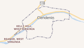 Clendenin, West Virginia map