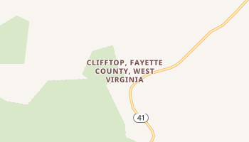 Clifftop, West Virginia map