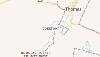 Coketon, West Virginia map