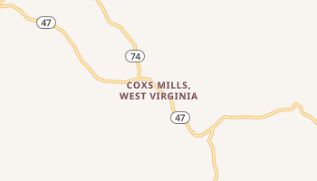 Coxs Mills, West Virginia map