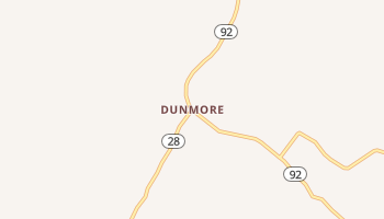 Dunmore, West Virginia map