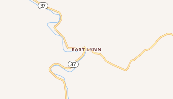 East Lynn, West Virginia map