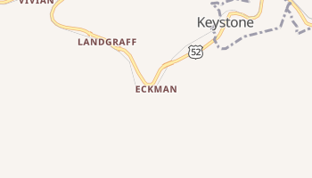 Eckman, West Virginia map