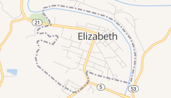 Elizabeth, West Virginia map