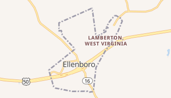 Ellenboro, West Virginia map