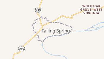 Falling Spring, West Virginia map