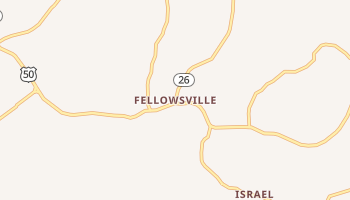 Fellowsville, West Virginia map