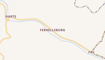 Ferrellsburg, West Virginia map