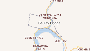 Gauley Bridge, West Virginia map