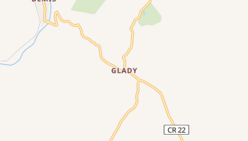 Glady, West Virginia map