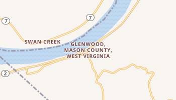 Glenwood, West Virginia map