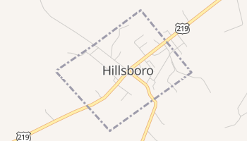 Hillsboro, West Virginia map