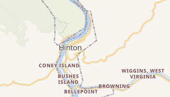 Hinton, West Virginia map