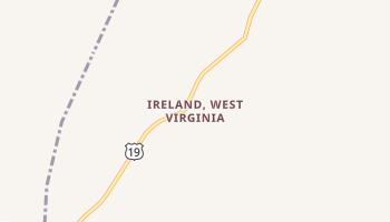 Ireland, West Virginia map