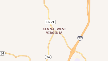Kenna, West Virginia map