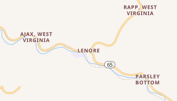 Lenore, West Virginia map