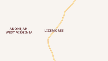 Lizemores, West Virginia map