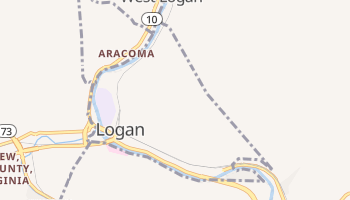 Logan, West Virginia map