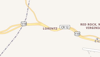 Lorentz, West Virginia map
