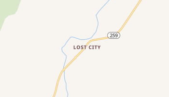 Lost City, West Virginia map