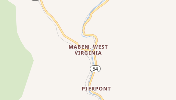 Maben, West Virginia map