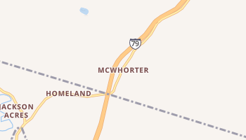 McWhorter, West Virginia map