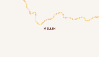 Mellin, West Virginia map