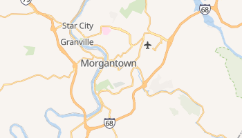 Morgantown, West Virginia map