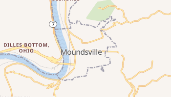 Moundsville, West Virginia map
