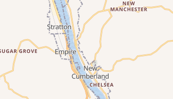 New Cumberland, West Virginia map