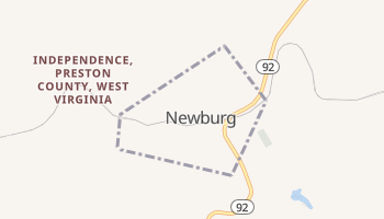 Newburg, West Virginia map