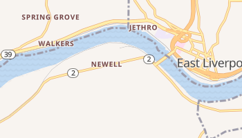 Newell, West Virginia map
