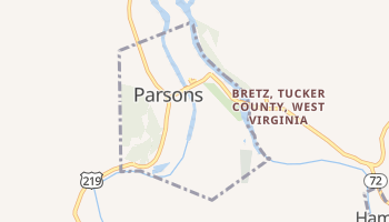 Parsons, West Virginia map