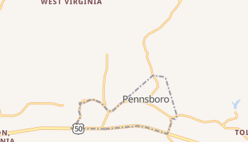 Pennsboro, West Virginia map