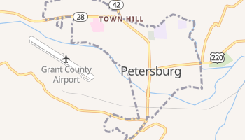 Petersburg, West Virginia map