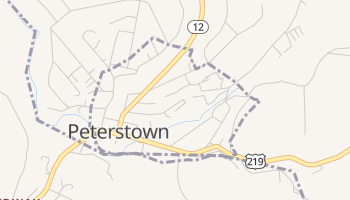 Peterstown, West Virginia map