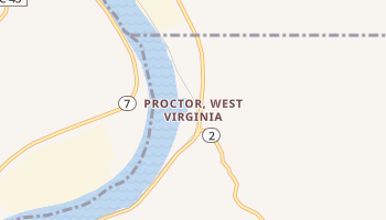 Proctor, West Virginia map