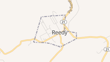Reedy, West Virginia map