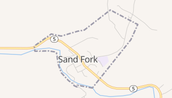 Sand Fork, West Virginia map