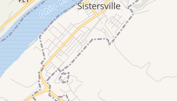 Sistersville, West Virginia map